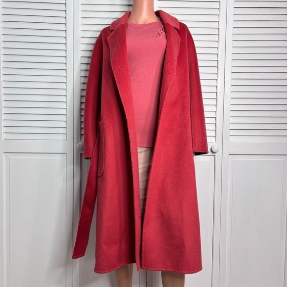 PISSENLIT Red The Classic Wrap Coat Size 2 - Picture 3 of 8